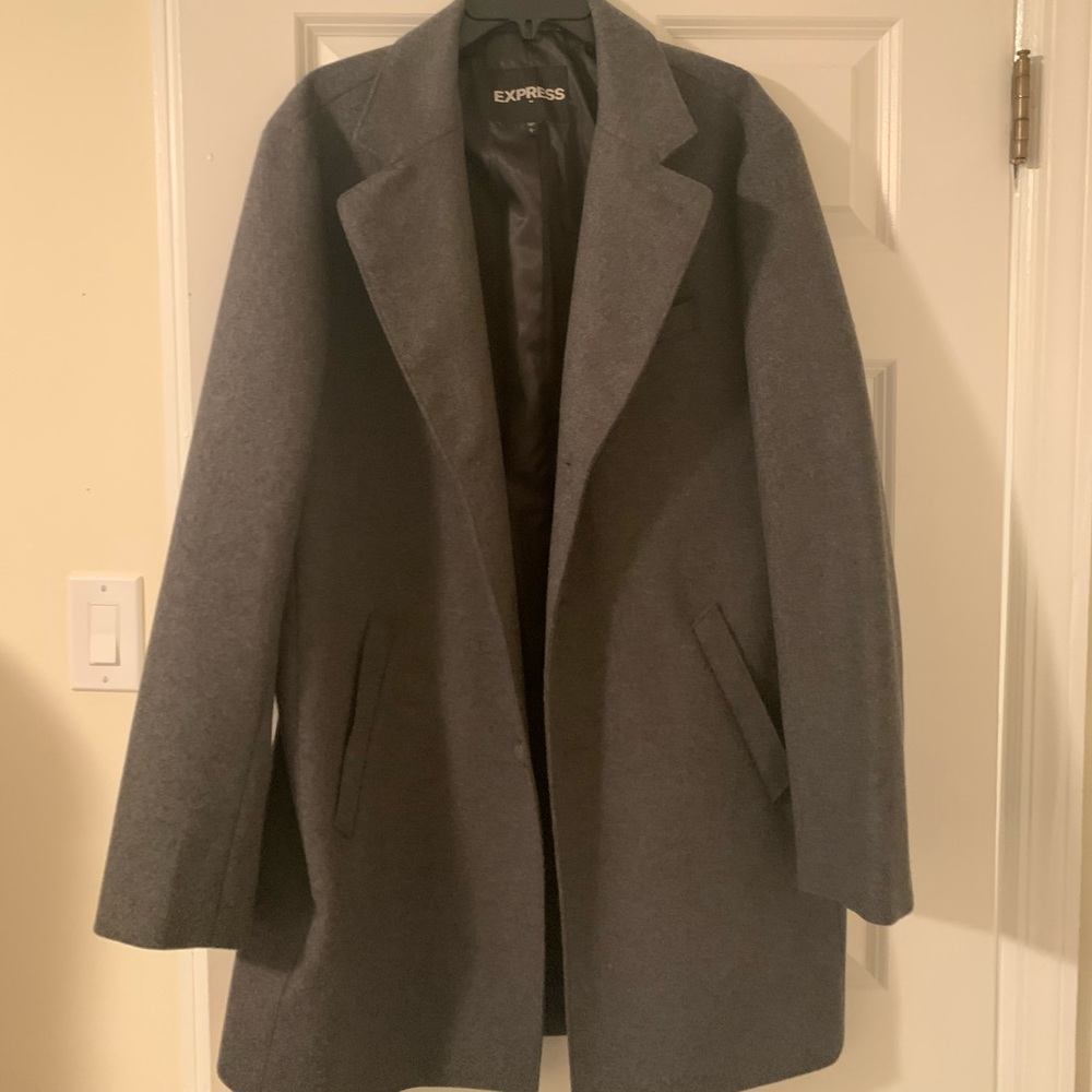 New Men’s Long Pea Coat